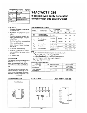 74AC11286 Datasheet PDF Philips Electronics