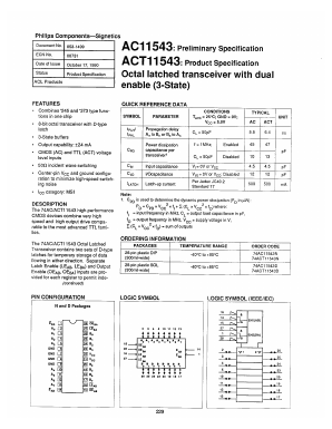 AC11543 Datasheet PDF Philips Electronics