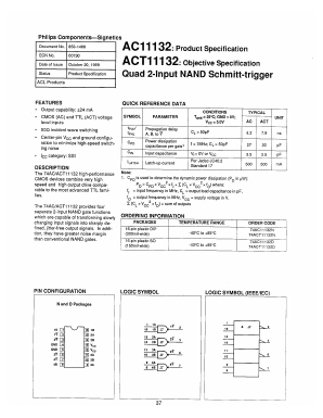 ACT11132 Datasheet PDF Philips Electronics
