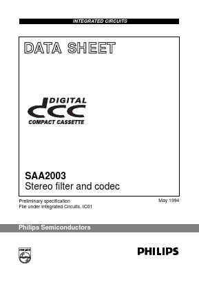 SAA2003 Datasheet PDF Philips Electronics