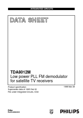 TDA8012M Datasheet PDF Philips Electronics