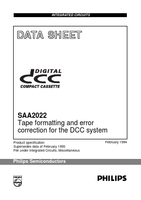 SAA2022GP Datasheet PDF Philips Electronics
