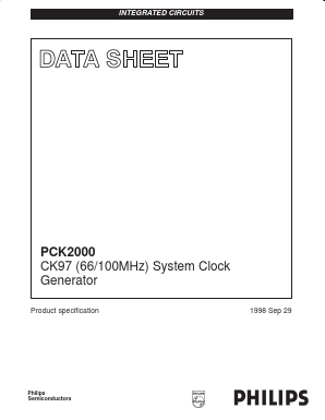 PCK2000 Datasheet PDF Philips Electronics