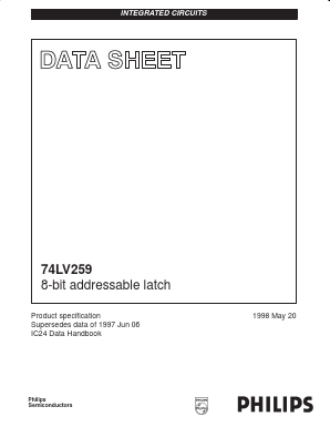 74LV259D Datasheet PDF Philips Electronics