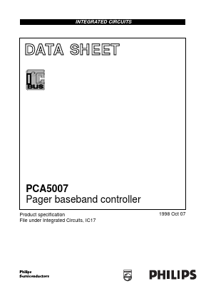PCA5007H/F1 Datasheet PDF Philips Electronics