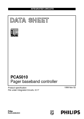 PCA5010H/000/F1 Datasheet PDF Philips Electronics