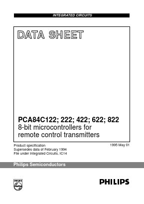 PCA84C822CP Datasheet PDF Philips Electronics