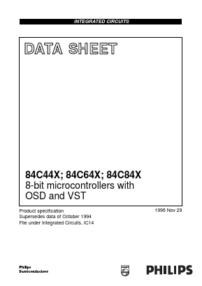 PCA84C640 Datasheet PDF Philips Electronics