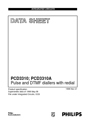 PCD3310AP Datasheet PDF Philips Electronics