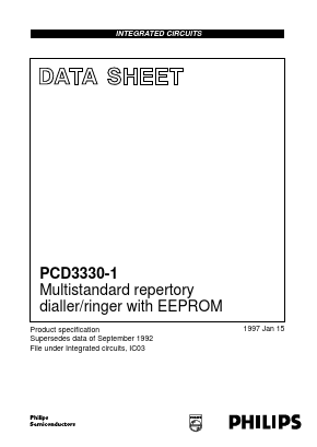 PCD3330-1T Datasheet PDF Philips Electronics