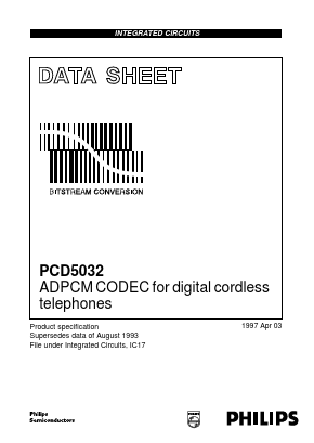 PCD5032 Datasheet PDF Philips Electronics