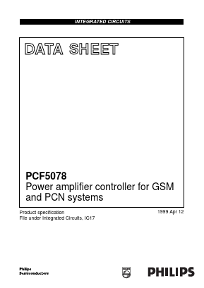 PCF5078T/F1 Datasheet PDF Philips Electronics