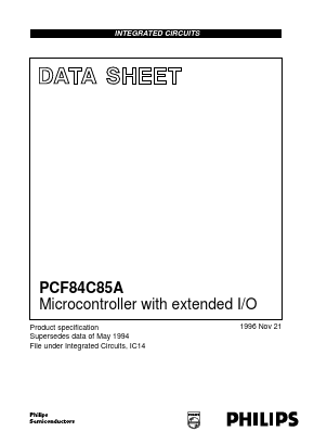 PCF84C85A Datasheet PDF Philips Electronics