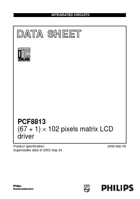 PCF8813 Datasheet PDF Philips Electronics