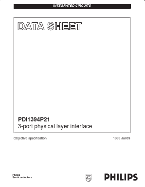 PDI1394P21BE Datasheet PDF Philips Electronics