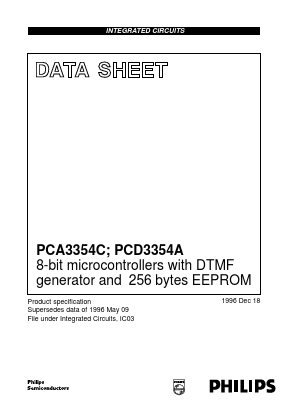 PCD3354AH Datasheet PDF Philips Electronics