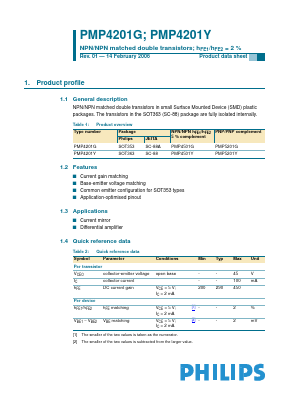 PMP4201G Datasheet PDF Philips Electronics