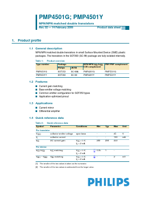 PMP5501G Datasheet PDF Philips Electronics