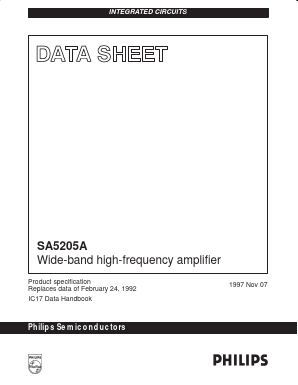 SA5205 Datasheet PDF Philips Electronics