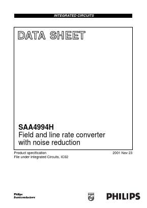 SAA4994H Datasheet PDF Philips Electronics