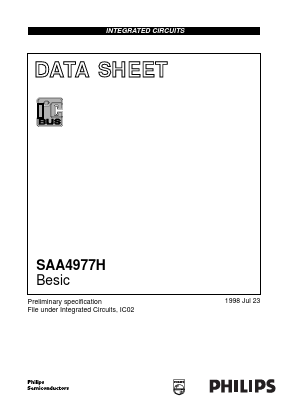 SAA4977H/V1 Datasheet PDF Philips Electronics
