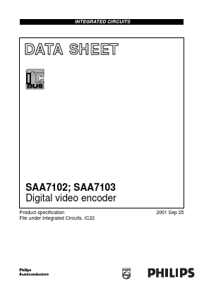 SAA7103H Datasheet PDF Philips Electronics