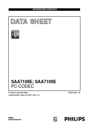 SAA7108 Datasheet PDF Philips Electronics