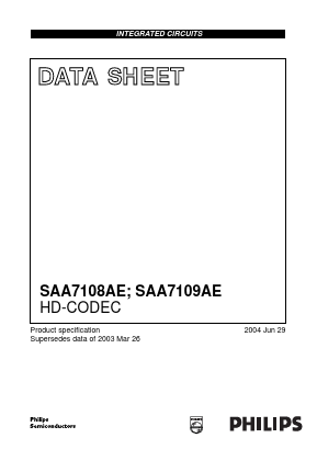 SAA7108AE Datasheet PDF Philips Electronics