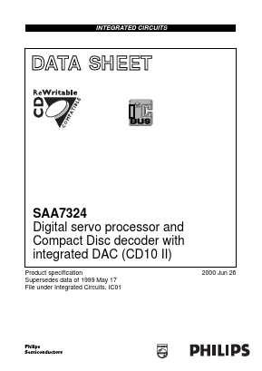 SAA7324H Datasheet PDF Philips Electronics