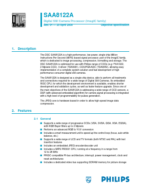 SAA8122AEL Datasheet PDF Philips Electronics