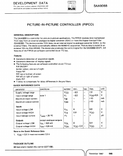 SAA9068 Datasheet PDF Philips Electronics