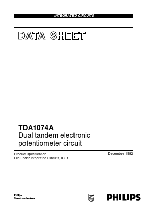 TDA1074A/V6 Datasheet PDF Philips Electronics