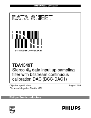 TDA1549T Datasheet PDF Philips Electronics