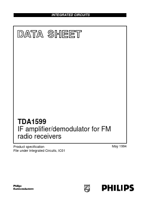 TDA1599 Datasheet PDF Philips Electronics