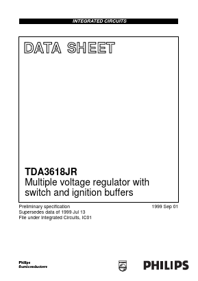 TDA3618JR/N1 Datasheet PDF Philips Electronics