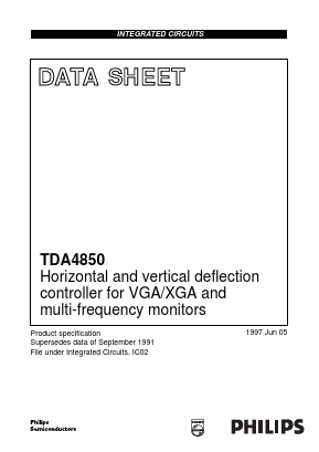TDA4850 Datasheet PDF Philips Electronics