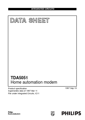 TDA5051T Datasheet PDF Philips Electronics