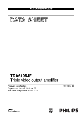 TDA6108JF Datasheet PDF Philips Electronics