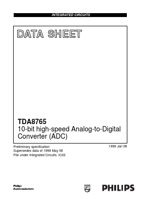 TDA8765H/5/C1 Datasheet PDF Philips Electronics