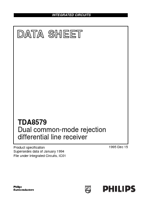TDA8579T Datasheet PDF Philips Electronics