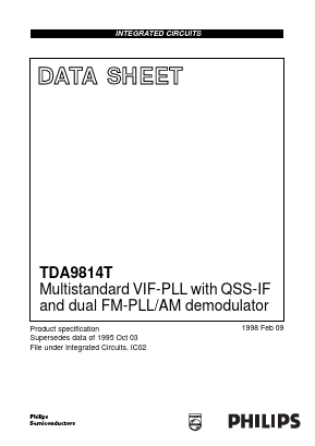 TDA9814 Datasheet PDF Philips Electronics