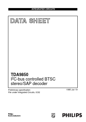 TDA9850T Datasheet PDF Philips Electronics