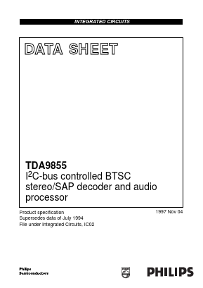 TDA9855WP Datasheet PDF Philips Electronics
