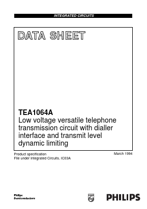 TEA1064AT Datasheet PDF Philips Electronics