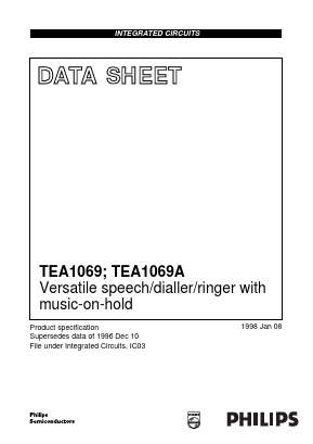 TEA1069H/C1 Datasheet PDF Philips Electronics