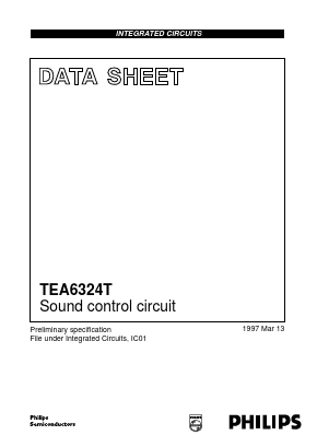 TEA6324T Datasheet PDF Philips Electronics