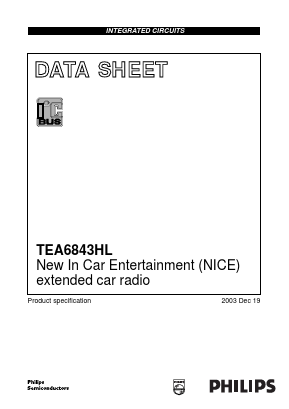 TEA6843 Datasheet PDF Philips Electronics