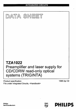 TZA1022 Datasheet PDF Philips Electronics