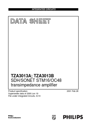 TZA3013A Datasheet PDF Philips Electronics