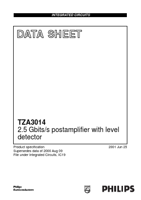 TZA3014U Datasheet PDF Philips Electronics
